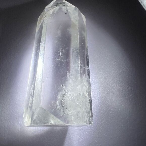 Clear Quartz Crystal Obelisk Meditation Tower (#11) - Picture 3 of 10